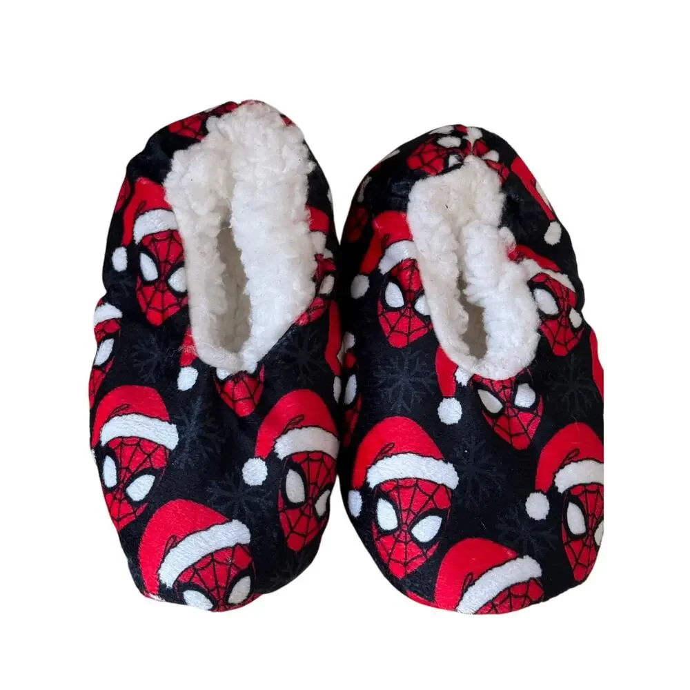 Marvel Spider-Man Santa Claus Slipper Socks - Christmas Edition - Size 6 (NWOT)
